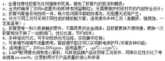 氣動氣缸式管夾閥特點(diǎn)